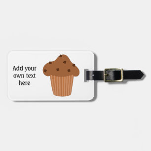 Étiquette À Bagage Customiser ce graphique Choc Chip Muffin