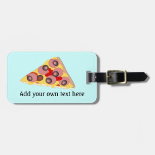 Étiquette À Bagage Customize Pizza Slice graphic