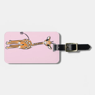 Étiquette À Bagage Cute Giraffe drawing, safari animals