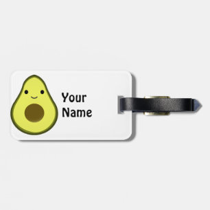 Étiquette À Bagage Cute Kawaii Avocado