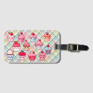 Étiquette À Bagage Cute kawaii cupcake nourriture muffin