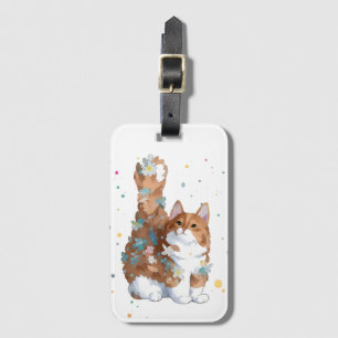 Étiquette À Bagage Cute Kitty chat animal animal animal animal animal