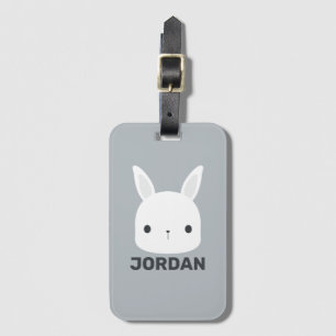 Étiquette À Bagage Cute Little Bunny Rabbit with Personalized