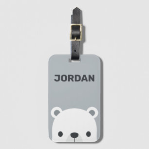 Étiquette À Bagage Cute Little Polar Bear