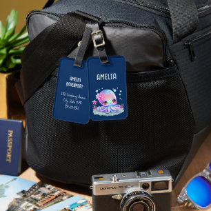 Étiquette À Bagage Cute Octopus Sea Creator