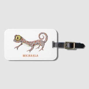 Étiquette À Bagage Cute Reptile Personnalisé