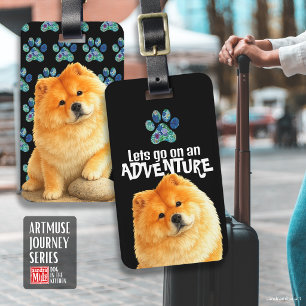 Étiquette À Bagage DAEJA Chow - Série de voyages ArtMuse
