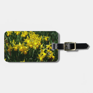 Étiquette À Bagage Daffodiles Jaunes I Fleurs De Printemps Cheveux