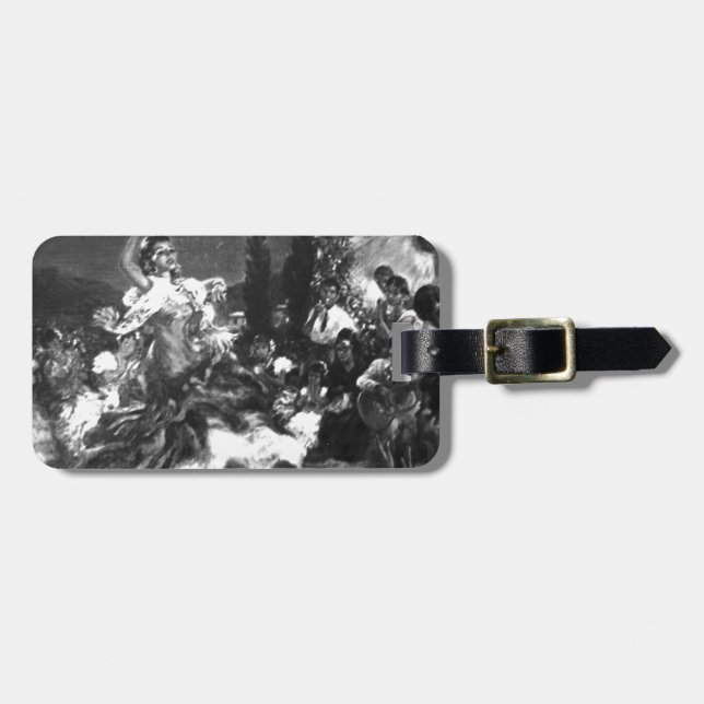 Étiquette À Bagage Danseur de flamenco (Devant horizontal)