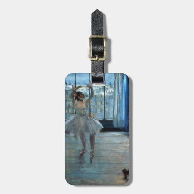 Étiquette À Bagage Danseur d'Edgar Degas | devant une fenêtre (Devant Vertical)
