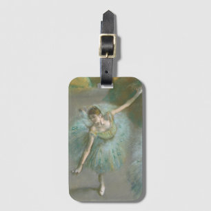 Étiquette À Bagage Danseuse dans Green Edgar Degas