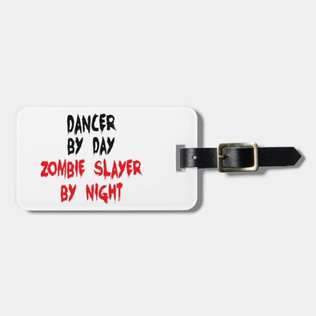 Étiquette À Bagage Danseuse Zombie Slayer (Devant horizontal)