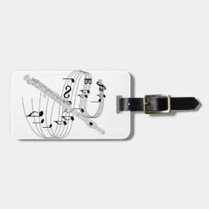 Étiquette À Bagage De petite flûte