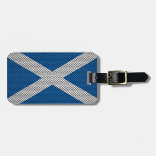 Étiquette À Bagage Décor de drapeau de l'Ecosse d'impression de fibre