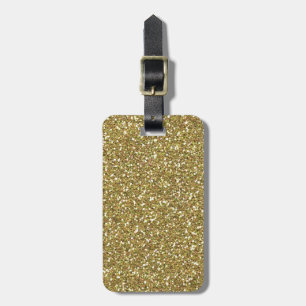 Étiquette À Bagage Décor d'or d'élégance