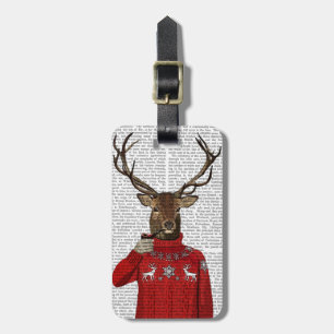 Étiquette À Bagage Deer in Ski Sweater 2