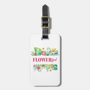 Étiquette À Bagage Demoiselle d'honneur Mariage Tropical de Destinati