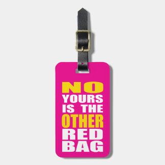 Étiquette À Bagage Dentelez l'autre étiquette rouge de bagage de sac