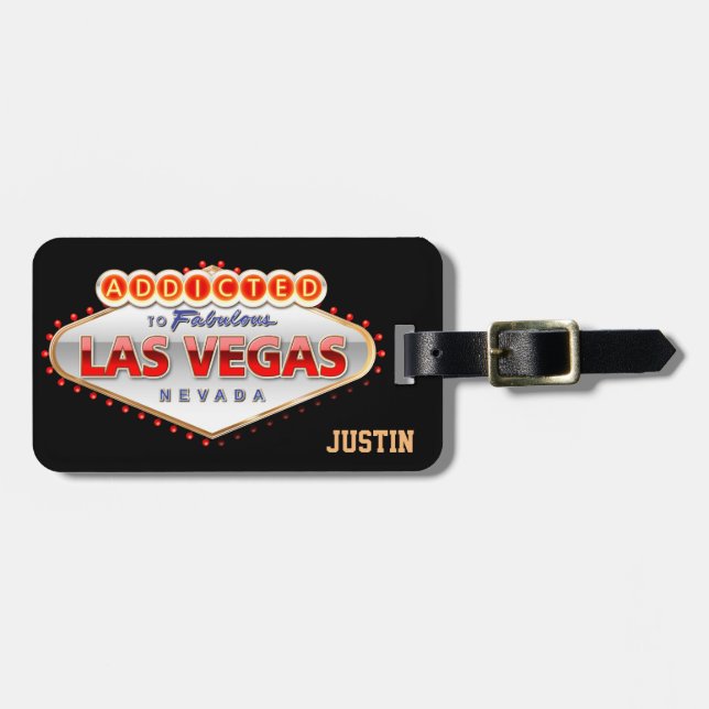 Étiquette À Bagage Dépendant à Las Vegas, Nevada (Devant horizontal)