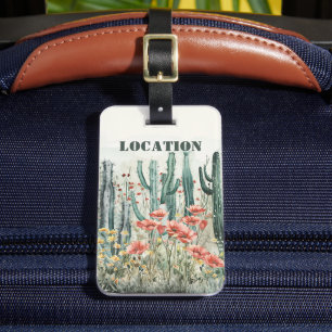 Étiquette À Bagage Désert rustique personnalisé