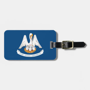 Étiquette À Bagage Design de Louisiana State Flag