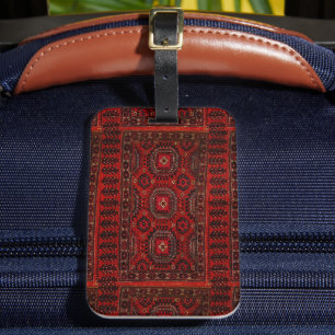Étiquette À Bagage Design de tapis Oriental antique