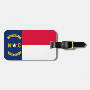 Étiquette À Bagage Design du drapeau de l'État de Caroline du Nord