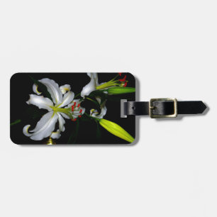 Étiquette À Bagage Design irlandais en laiton et en fleur