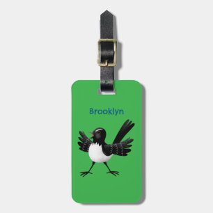 Étiquette À Bagage Dessin de l'Australien Willie Wagtail