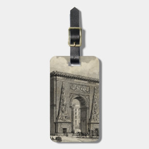 Étiquette À Bagage Dessin du monument de la Porte Saint-Denis