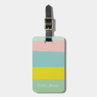 Destination voyageur Pastel Stripes personnalisée