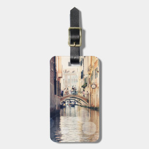 Étiquette À Bagage Destinations   Venice Gondolas Photographie