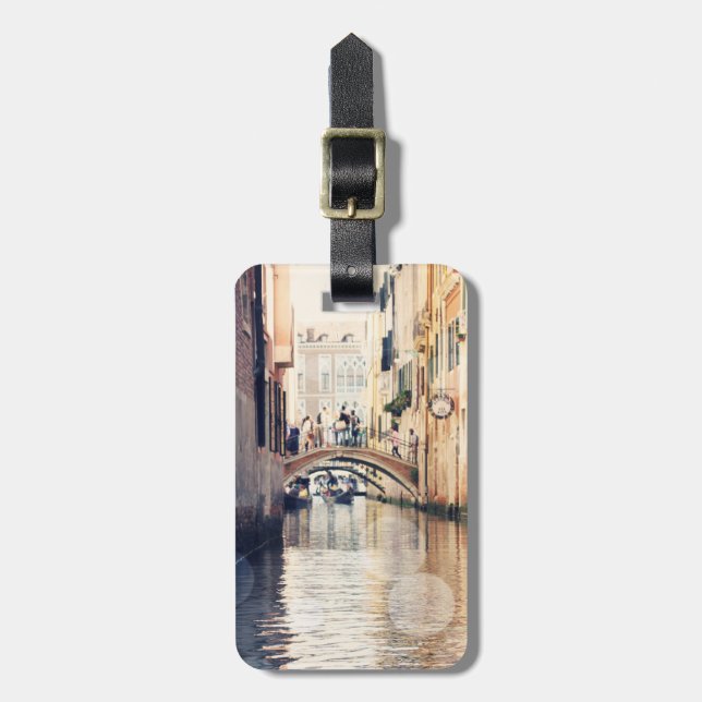 Étiquette À Bagage Destinations | Venice Gondolas Photographie (Devant Vertical)