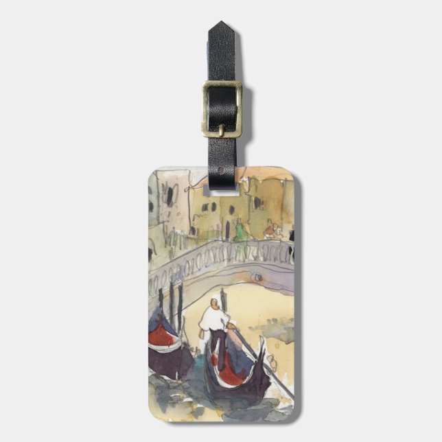 Étiquette À Bagage Destinations | Venice Plein Air Gondola Ride (Devant Vertical)