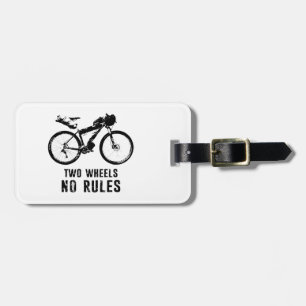 Étiquette À Bagage Deux Roues Pas De Règles Bikepacking