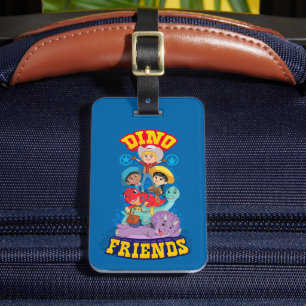 Étiquette À Bagage Dino Friends   Dino Ranch
