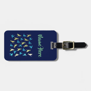Étiquette À Bagage Dinosaur, mandala triceratops personnalisé Luggae 