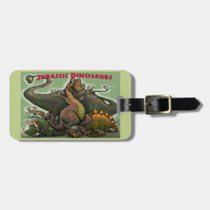 Étiquette À Bagage Dinosaures jurassiques