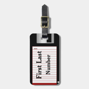 Étiquette À Bagage Disque souple double face personnalisé amusant et 