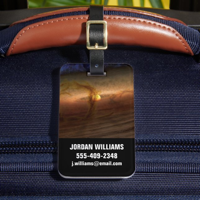 Étiquette À Bagage Disques De Matériel De Forme Planète Circulant Les (Insitu Rectoal 2)