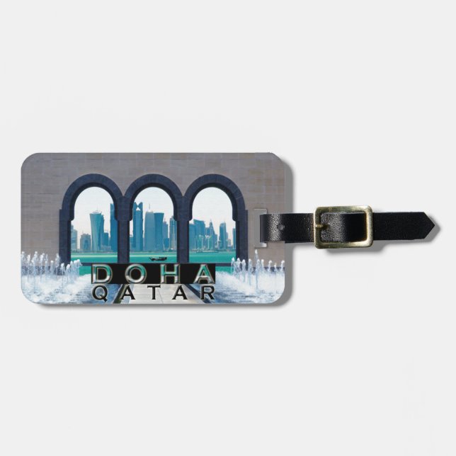 Étiquette À Bagage Doha (Devant horizontal)