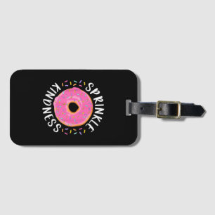 Étiquette À Bagage Donut Saupoudrer De Gentillesse Drôle Filles Femme