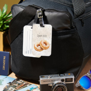 Étiquette À Bagage Donuts Glacés Délices Sucrés