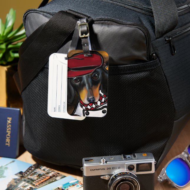 ÉTIQUETTE À BAGAGE DOXIE RACER (Recto & Verso)