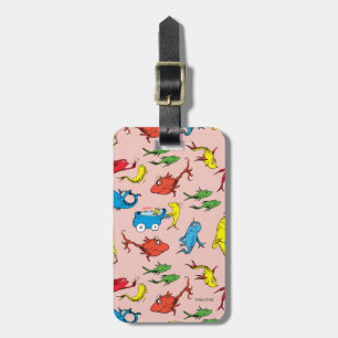 Étiquette À Bagage Dr Seuss   Un poisson deux Motifs de poisson