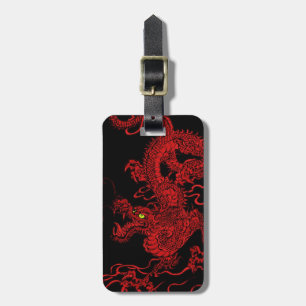 Étiquette À Bagage Dragon rouge