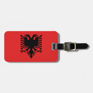 Étiquette À Bagage Drapeau albanais patriotique