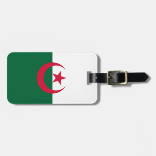 Étiquette À Bagage Drapeau algérien patriotique