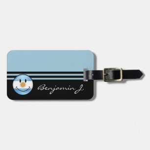 Étiquette À Bagage Drapeau argentin de sourire