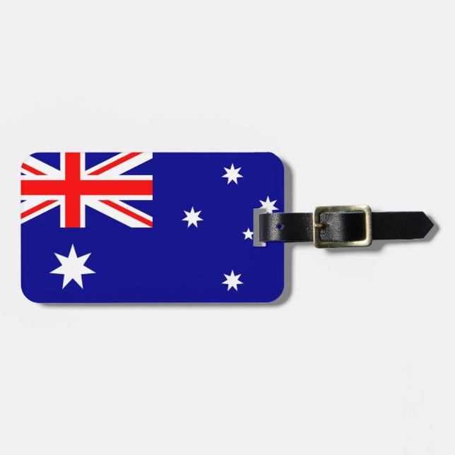 Étiquette À Bagage Drapeau Australie (Devant horizontal)